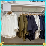 UNIQLO WOMEN'S RAYON BLOUSE WITH SKIPPER COLLAR 3 SVES/4