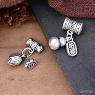 Small Gourd Two-Legged Silver Accessories DIY Flower Bud Bracelet Shixin Chinese Style Lotus Pod Pen
