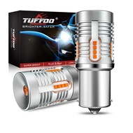 TUFFOO No Hyperflash Car LED Turn Signal Bulb 1156 Bau15s PY21W 1156-150° P21W Ba15s Canbus No Error