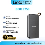 Lexar E750 SSD Box supports USB 4 M.2 Nvme Security, Speed 3800Mb/s,
