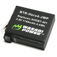 Battery for GoPro HERO4 and GoPro AHDBT-401 Wasabi Power Battery for GoPro HERO4 and GoPro AHDBT-401