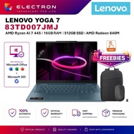 Lenovo Yoga 7 14AGP11 83TD007JMJ 14" WUXGA OLED Touch 2-in-1 Laptop Tidal Teal (AI 7 445, 16GB, 512G