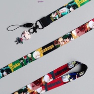 LYNDON My Hero Academia Phone Pendant Keychain Cord Webbing Hang Rope Maleficent Neck Strap Certificate Lanyard ID Card Badge Holder Mobile Phone Straps