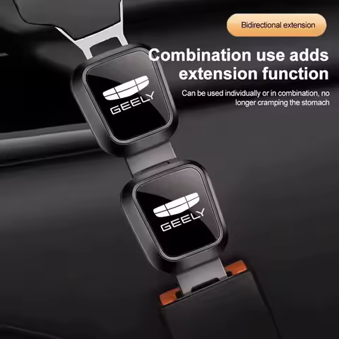 For Geely Geometry C Coolray GX3 Binray LC Panda Emgrand EC7 Tugella Car Alloy Seat Belt Extender Se