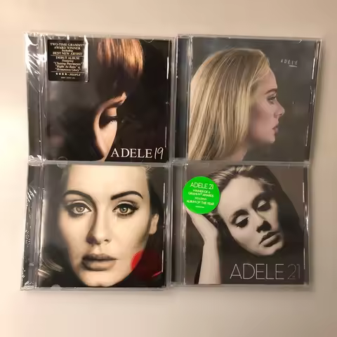 Classic Adele Adkins Music CD 19 21 25 30 Album 4Pcs Compact Disc Cosplay Walkman Car CD Player Soun