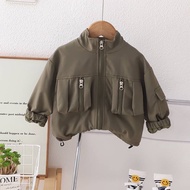 |B29 B29|Military Workwear Flight Jacket Stand Collar Newborn Baby Boy