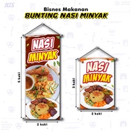 ✨READY DESIGN✨ BUNTING NASI MINYAK- PENIAGA KEDAI / GERAI / MAKANAN / KHEMAH / PASAR MALAM / BAZAAR 