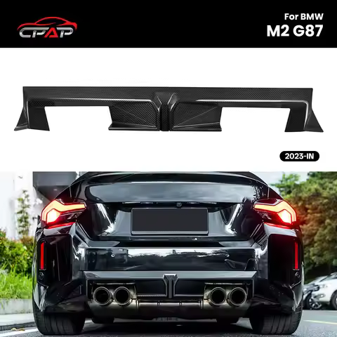 Real Dry Carbon Fiber Car Rear Bumper Diffuser Lip Rear Splitter for BMW M2 G87 CS Style 2023-IN