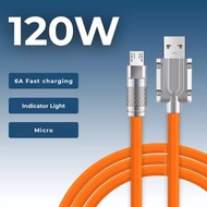 120W Type C Micro Fast Charging Data Cable Fast Charging Cable Type C Cable