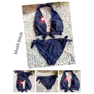 BIKINI BEACH HEADBAND WITH FOAM BK 3333 RXI3 BLUISH BLACK - BIKINI BEACH HEADBAND WITH