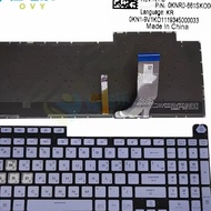 KR Korean RGB Replacement keyboards for ASUS ROG STRIX SCAR III G731 GU G731GT Light blue keyboard N