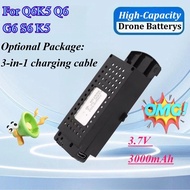 High-Capacity 3.7V 3000mAh Drone Battery for Q6K5 Q6 G6 S6 K5 Modular Li-Po Battery for RC Foldable 