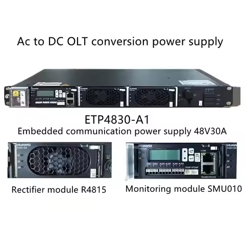 HW EPS4830 ETP4830-A1 OLT Power Adapter 30A 100V-220V AC - 48V DC Transformer with SMU01C Embedded T