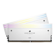 32GB (16GBx2) DDR5 6400MHz RAM (หน่วยความจำ) CORSAIR DOMINATOR TITANIUM RGB DDR5 (INTEL XMP) (WHITE)