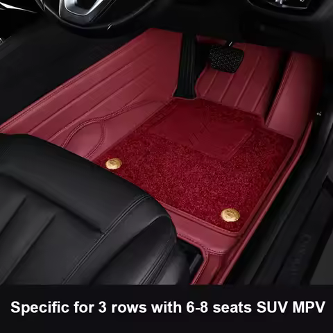 Custom Fit Car Floor Mats For Over 98% Cars Interior Accessories ECO Material Full Set 6-8 Seats RHD