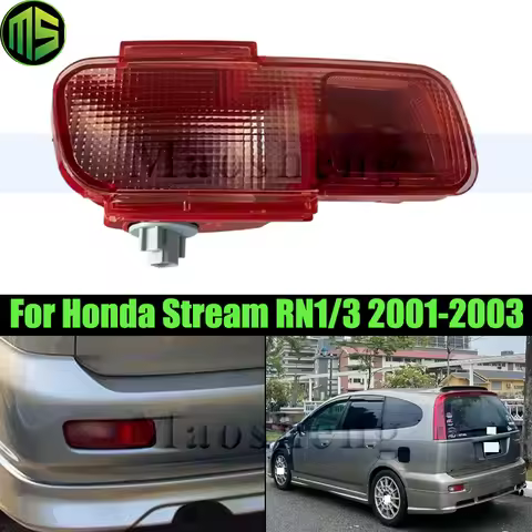 Maosheng Rear Bumper Light Lamp For Honda Stream RN1 RN3 2001-2003 Rear Fog Light Rear Fog Lamp Refl