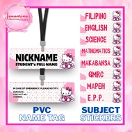 NAME TAG & SUBJECT STICKERS (HK3 design)