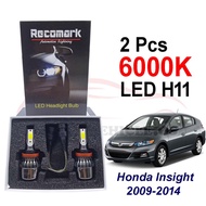Honda Insight H11 Car LED Headlamp LED Headlight Bulb 2Pcs 4300K 6000K ygautovehicle.os Recomark