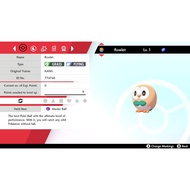 Pokemon Sword & Shield - 6IV ROWLET