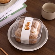 AR - (10 Pcs) 700 ML SQUARE PUDDING BOX I CAKE PLASTIC BOX TRANSPARENT