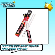 Butterfly ruler 30cm long ruler butterfly ruler clear ruler 30cm ruler