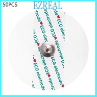 EZR 50 Pieces ECG Non-woven Electrode Disposable Electrode Pads for for ECG Machine