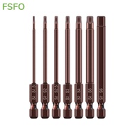 [FSFO-MY] 65mm H1.5-H6 Alloy Steel  Hex Head Screwdriver Bits Screw Driver Tools