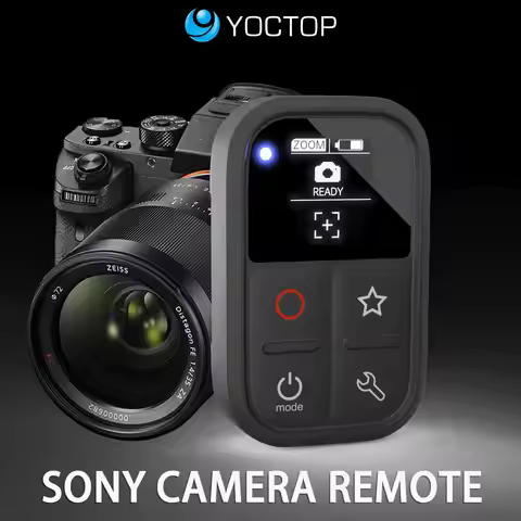 Wireless Remote Control for SONY Cameras A7M3 A6400 ZV-1 A7C Shutter Commander with OLED Screen for 