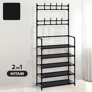 Durable And Durable Large Capacity Shoe Rack, Eco-Friendly Stainless Steel Coat Rack Storage Rack