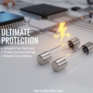 5A 250V Glass Fuse Size 5x20mm 2cm/