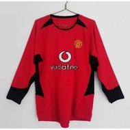 #M-U 02-03 Home Away Retro Soccer Jersey Football #BECKHAM Long Sleeve