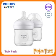 Philips Avent Bottle Natural Response Twin Pack 125ml/4oz SCY900/02 Milk Bottle Contents 2pcs Avent WHS