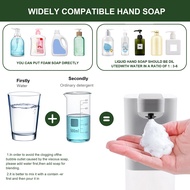 Automatic Soap Dispenser with Sensor, 400 Ml, USB Rechargeable Foam Soap Dispenser, IPX4 Waterproof, Non-Contact