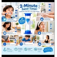 2-Minute Sand Timer with Suction Cup | Visual Timer for Toothbrushing Kids Study Hygiene (1 piece)
