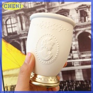 CHENJ Giá đựng cọ trang điểm hoài cổ dụng cụ mỹ phẩm Chân Dung dập nổi đựng bút Lược