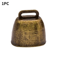 Lonceng Sapi Kuno Bunyi Keras Kalung Sapi Bunyi Kambing Klontongan Lonceng Keras kuningan -1/3pcs