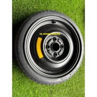 (used)SPARE TYRE TAYAR PCD100 4H R14 T105/70/14
