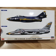 Hasegawa 1/72 F9F-8 Cougar & F11F-1 Tiger Combo (you get part for 2 planes)