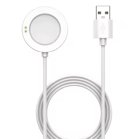 White Smartwatch Charging Cable - USB Charger for Xiaomi Watch 2/2 Pro, Watch S2/S3/S4 Sport Smart W
