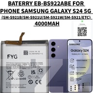 BATERRY SAMSUNG PHONE EB-BS922ABE COMPATIBLE PHONE SAMSUNG GALAXY S24 5G(SM-S921B/SM-S921U/SM-S921W)