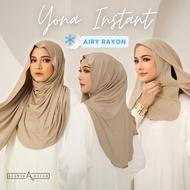 Alawiyahijab - Yona Instant Airy Rayon Pashmina Oval (Instant Pashmina Curve Neck) Rayon