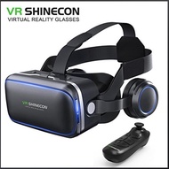 Kính xem phim 3D trên điện thoại VR Shinecon 6.0 có tai nghe Tặng tay cầm chơi game bluetooth 3.0