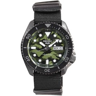 JDM Seiko 5 Sports SKX Street Style SBSA173 Camouflage Dial Black Nylon Mechanical Watch