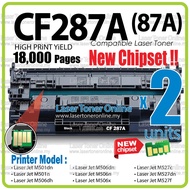 2x Compatible to H* CF287A 87A CF287X H*87X LaserJet Pro M501dn M501n M506n M506x M506dn MFP M527C M