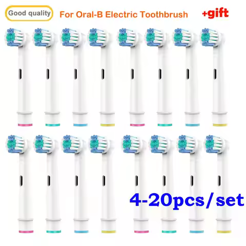 For Oral-B Dupont Bristle Electric Toothbrush Heads Whiten Teeth Daily Clean Soft Care Teeth Functio