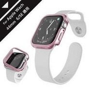 刀鋒Edge系列 Apple Watch Series 6/SE (44mm) 鋁合金雙料保護殼 保護邊框(玫瑰金)