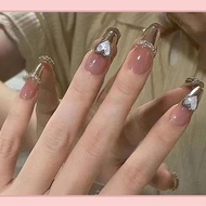 3D False Nails BOX of 24 pcs FREE 2GR LIQUID GLUE Fake Nails/ 3D Nail art/ PRESS ON/ 3D/