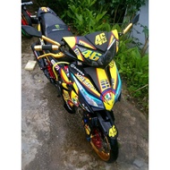 MOTOR STICKER WAVE DASH 110 V2 HONDA FULL BODY