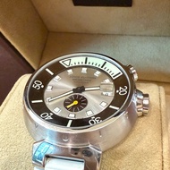 真品 Louis Vuitton LV 路易威登 Tambour Q1031 潛水300m自動上鍊機械錶 44mm（GMT）