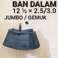 JUMBO CHILDREN'S BIKE INNER TYRE SIZE 12 X 2.5 / 3.0 TUBE LARGE MINI BMX INNER TYRE FAT 12 INCH 12IN